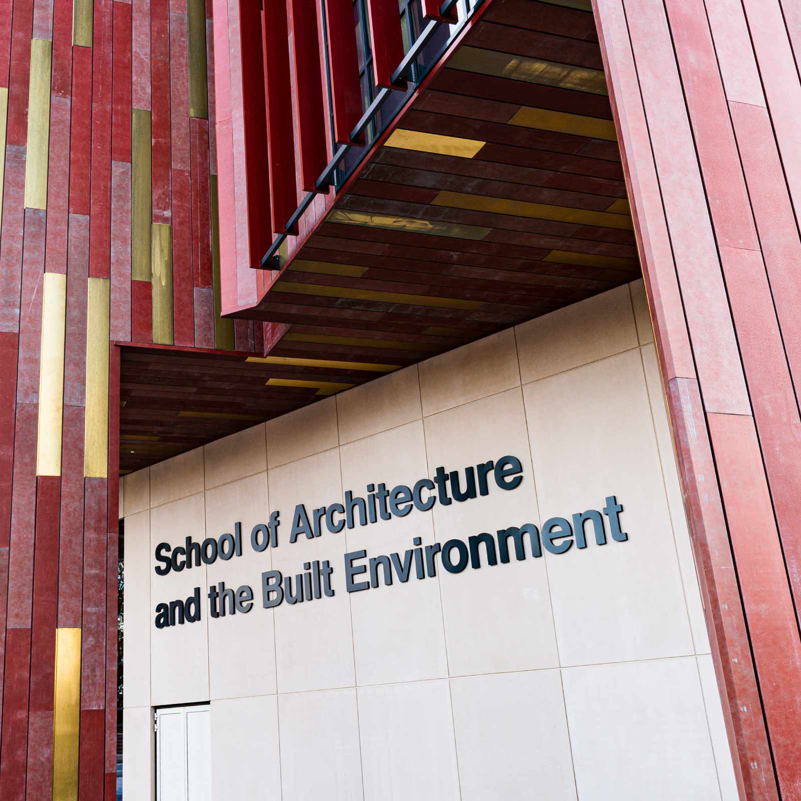 University of Wolverhampton School of Architecture External Sign